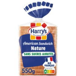 HARRY'S Pain de mie nature American Sandwich - 550g